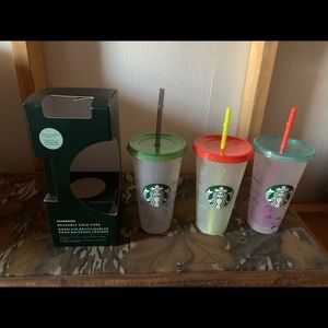 Starbucks cups galore